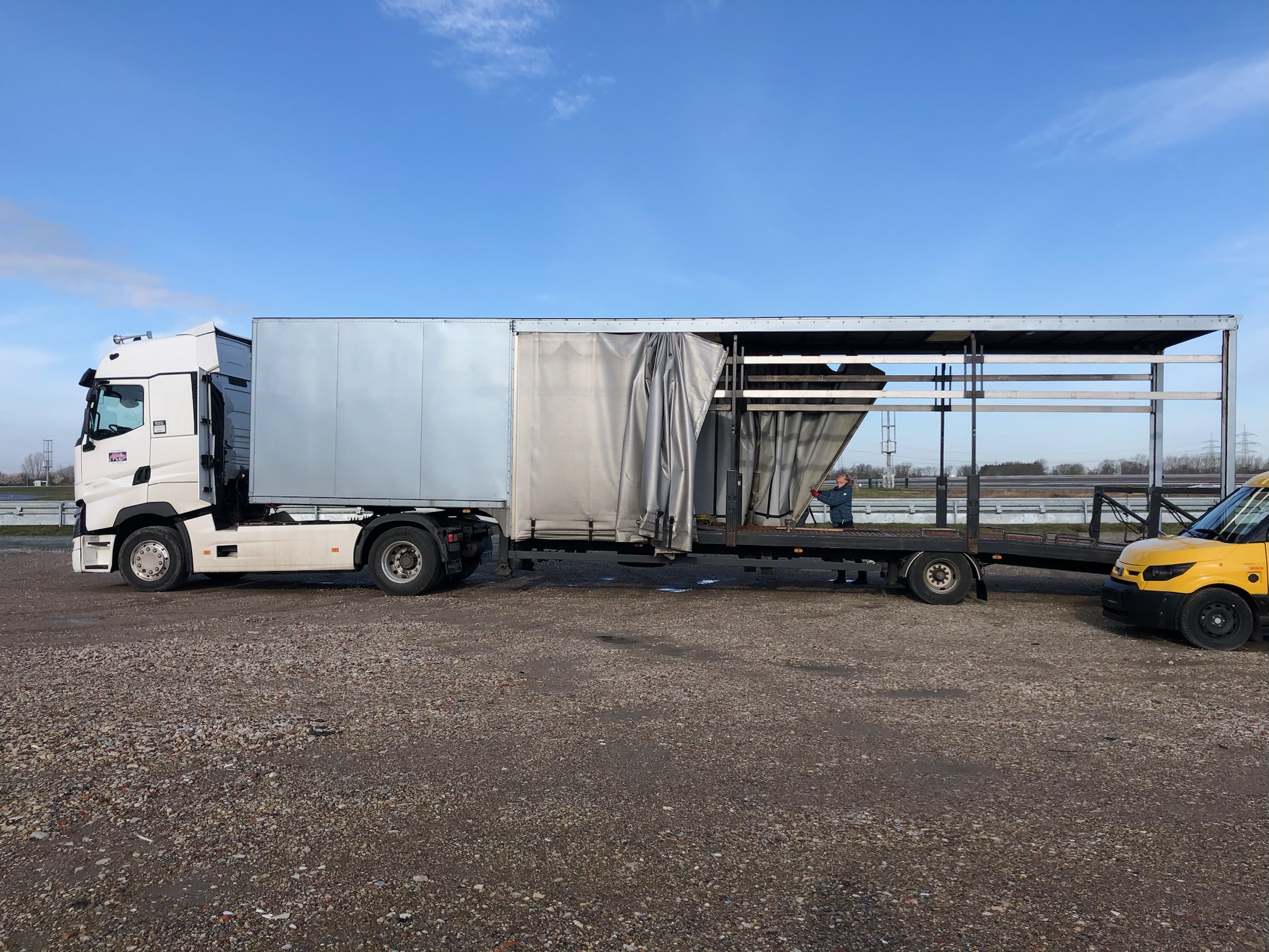 Direktfahrt mit Forschungsequipment